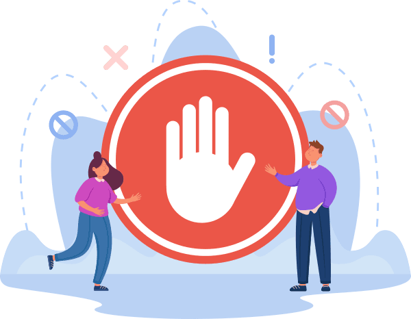 Access suspended illustration